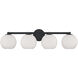 Ansley 4 Light 31 inch Matte Black Vanity Light Wall Light