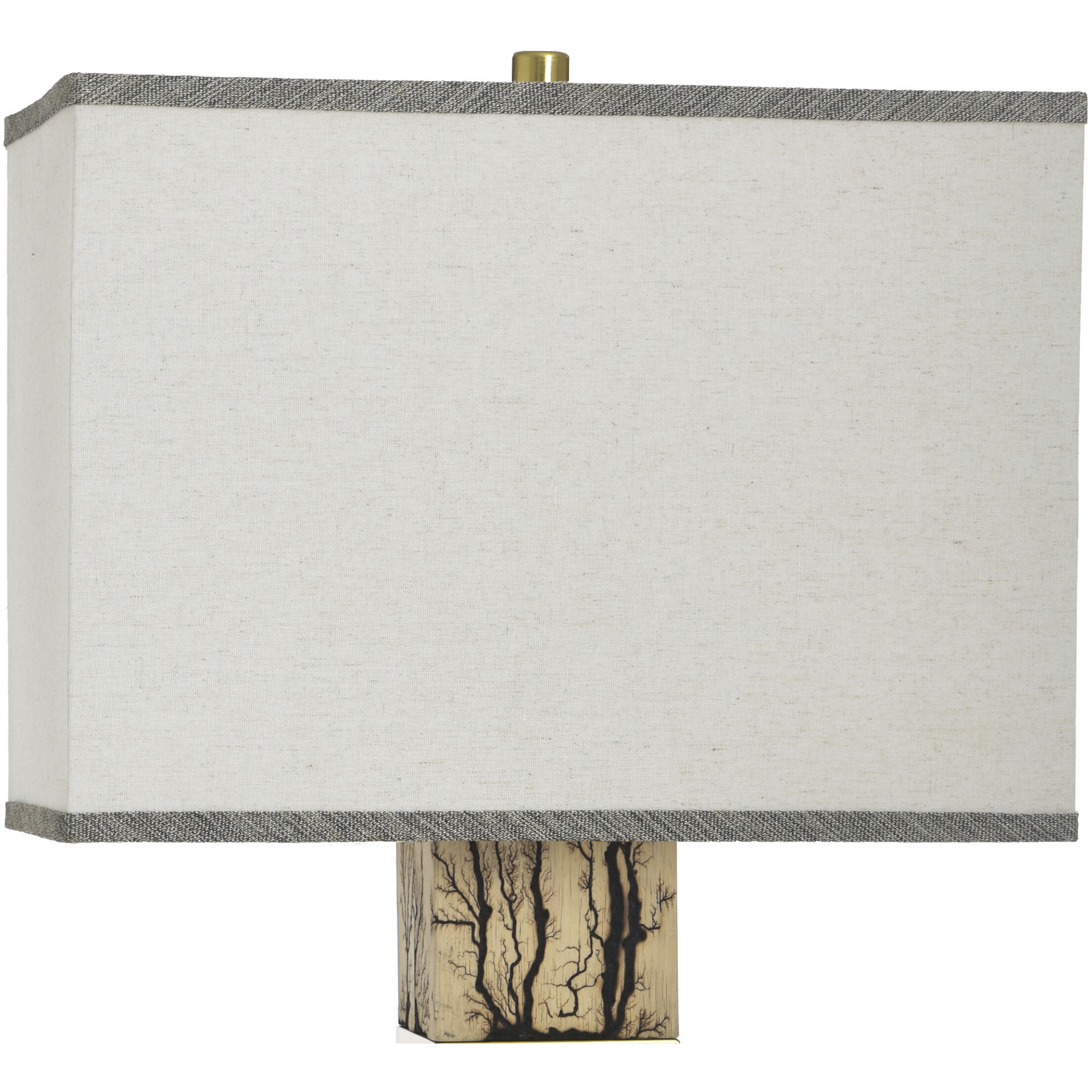 Ramsel 32.25 inch 100 watt Ramsel Gold and Oat Table Lamp Portable Light