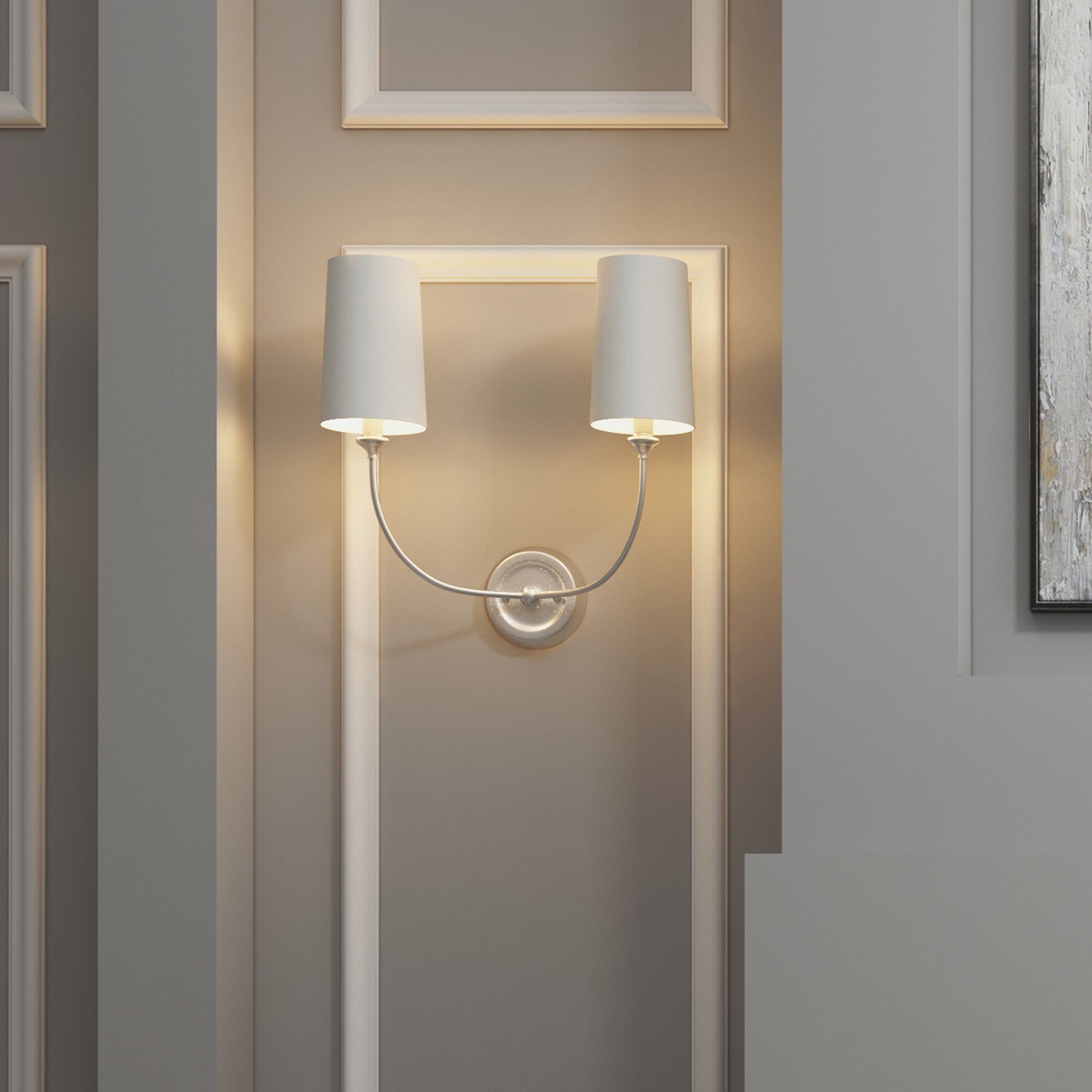 Sylvan Sconce Wall Light in Polished Nickel