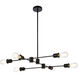 Xavier 6 Light 31 inch Black Pendant Ceiling Light