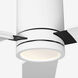 Cleancut 62 inch Matte White with Matte White ABS Blades Indoor/Outdoor Smart Ceiling Fan