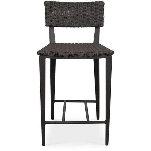 Calbas 38 inch Java Black and Mocha Outdoor Counter Stool