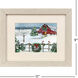 Winter Homestead Red and Multi and Blue and Green Framed Art, Propac
