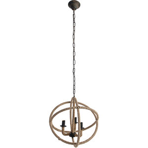 Cade 19 inch Taupe Chandelier Ceiling Light