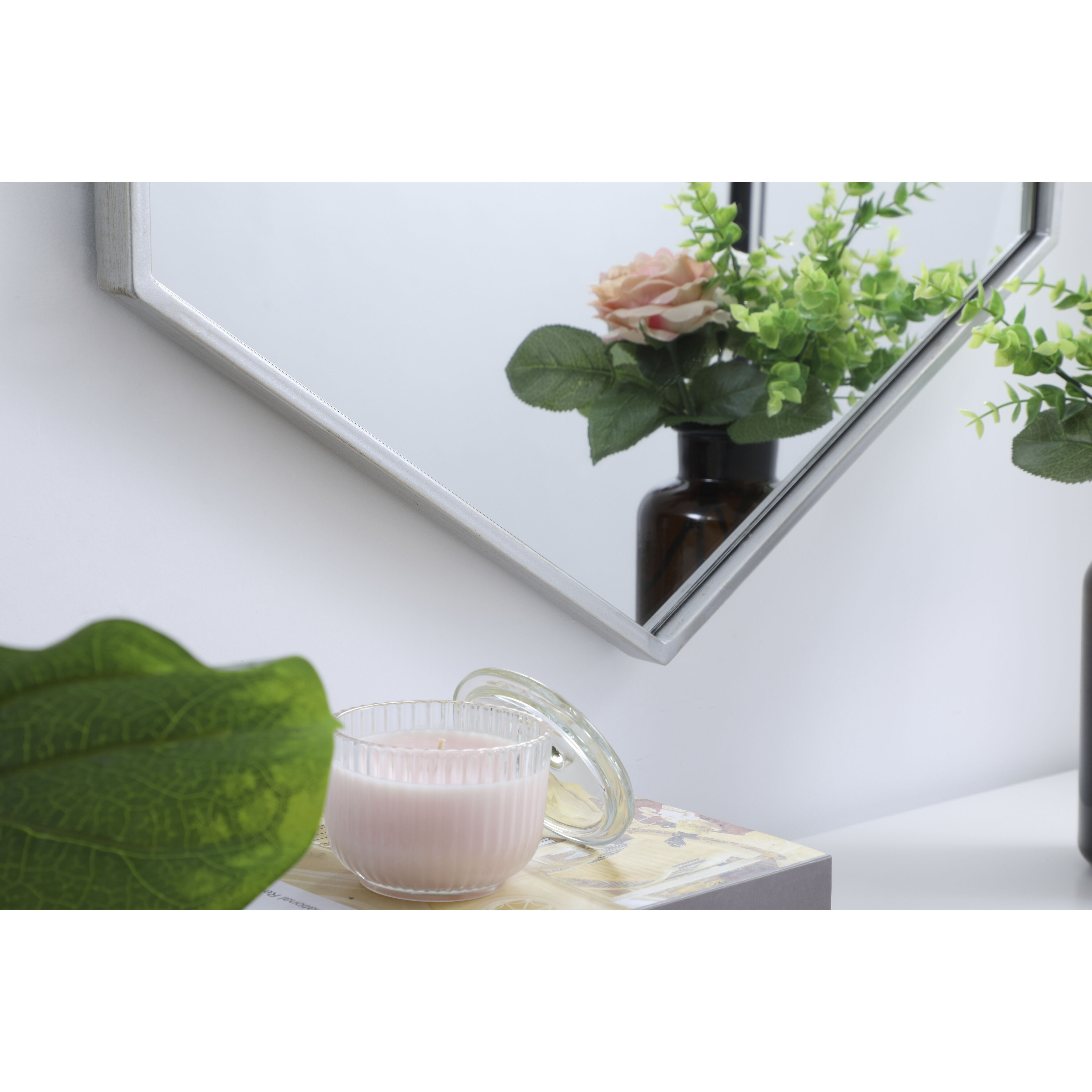 Eternity 34 X 24 inch Silver Wall Mirror