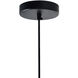 Glass 1 Light 11 inch Black Down Mini Pendant Ceiling Light