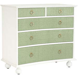 Maxwell White/Cream and Green Chest