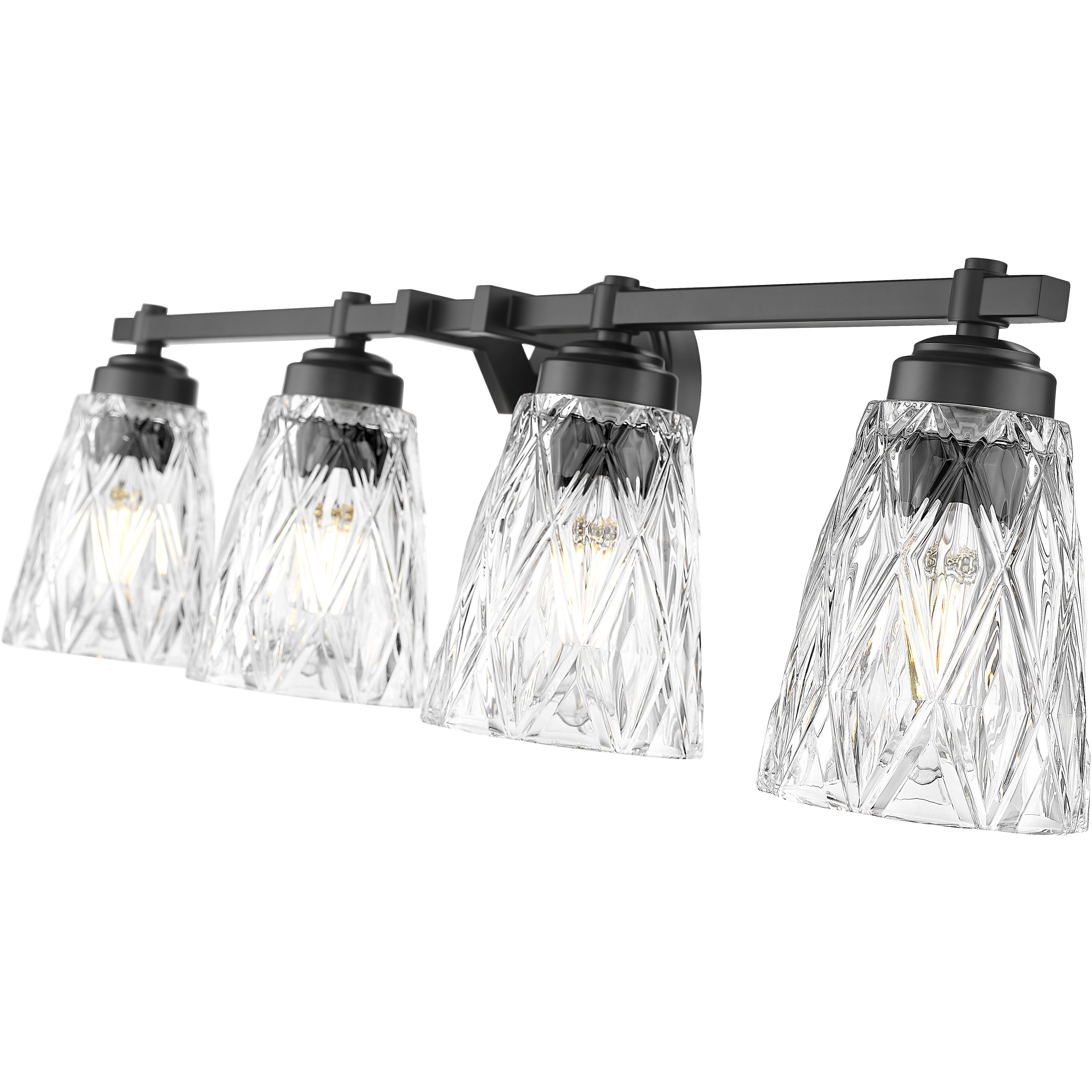 Andree Vanity Wall Light in Matte Black