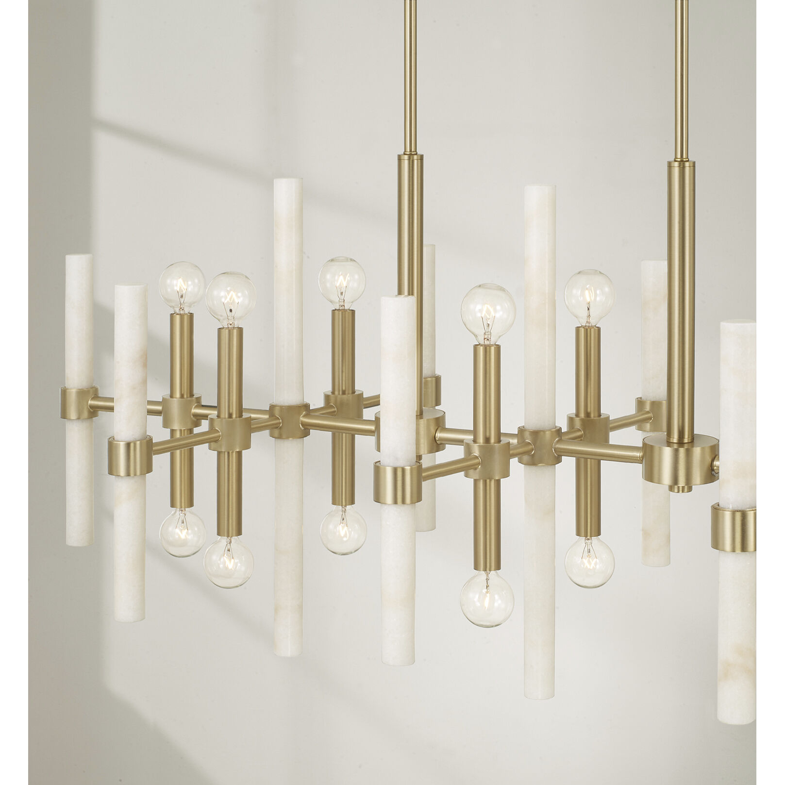 Marlow 16 Light 47.25 inch Matte Brass Island Light Ceiling Light