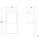 Midtown LED 10 inch Black Outdoor Wall Light
