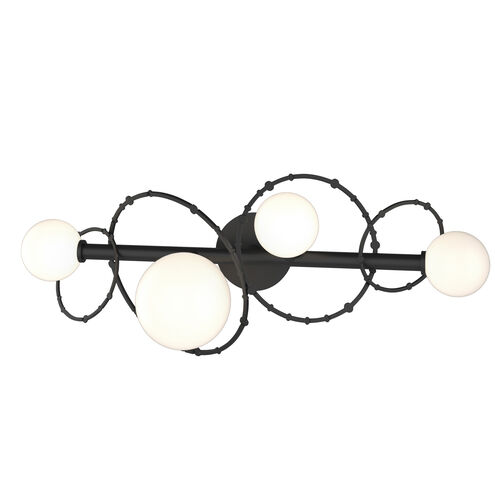 Olympus 4 Light 30.1 inch Black Bath Sconce Wall Light