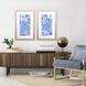 Florals Collection Blue Framed Art