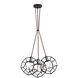 Geometry Series 3 Light 4 inch Rusty Black Pendant Ceiling Light