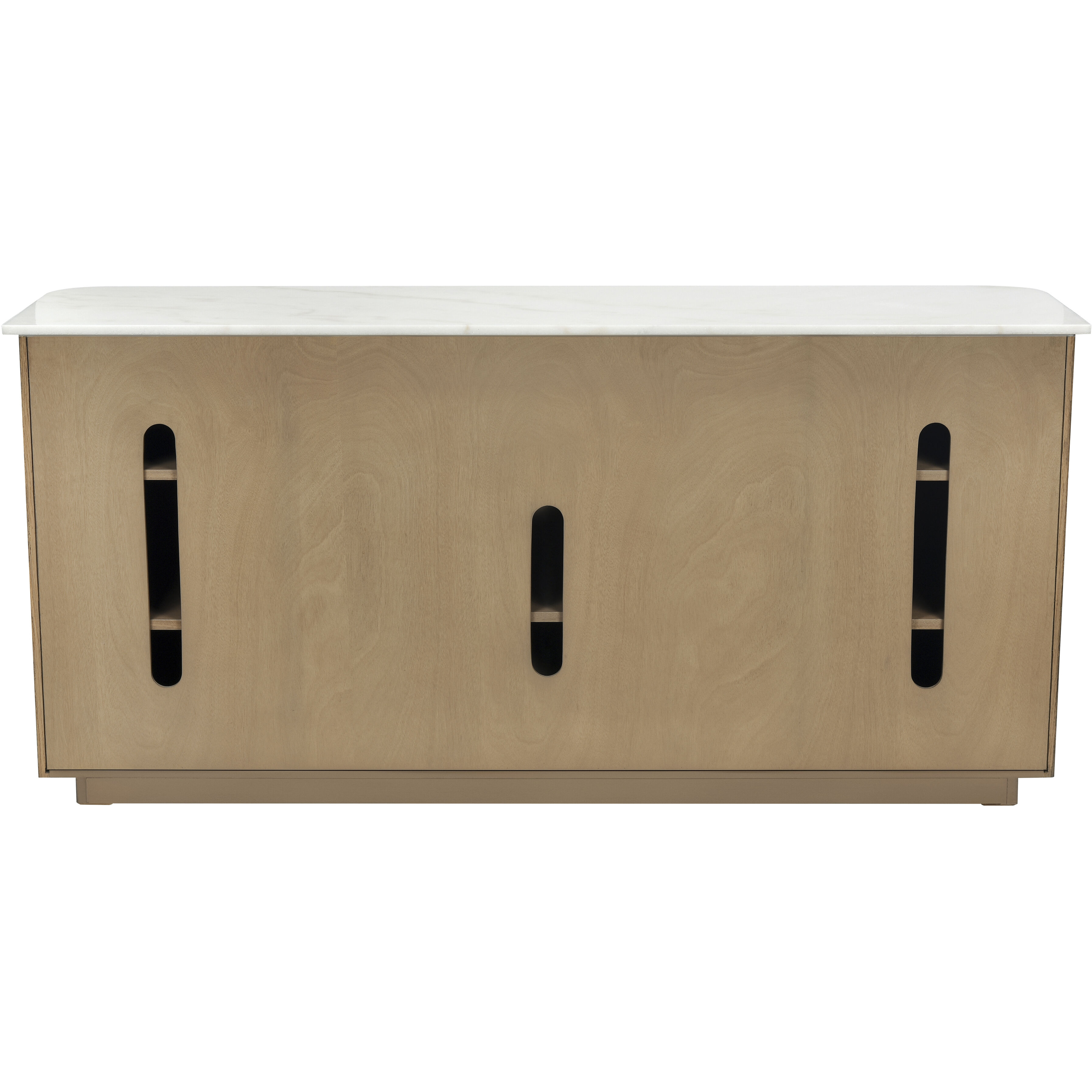 Woodside Medium Oak with White Credenza