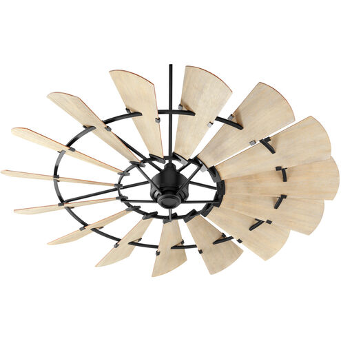 Windmill 72 inch Noir with Weathered Oak Blades Ceiling Fan