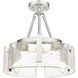 Aenon 3 Light 16.5 inch Pewter Semi-Flush Mount Ceiling Light