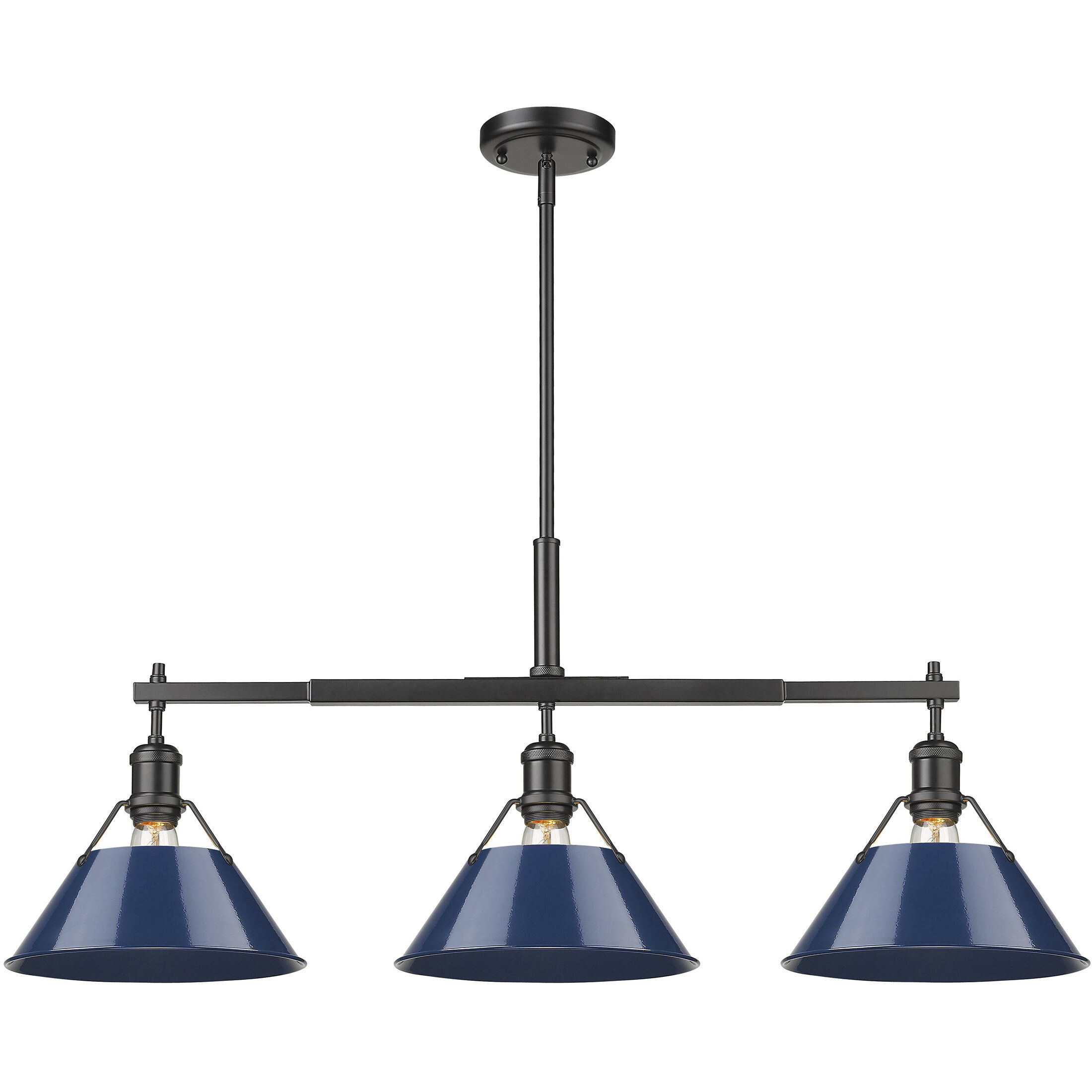 Yep Orwell Island Light Ceiling Light in Matte Black, Navy