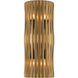 Aven 4 Light 6.75 inch Sand Coal Black and Legacy Brass ADA Wall Sconce Wall Light