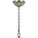 Palla 1 Light 13 inch Antique Silver Chandelier Ceiling Light