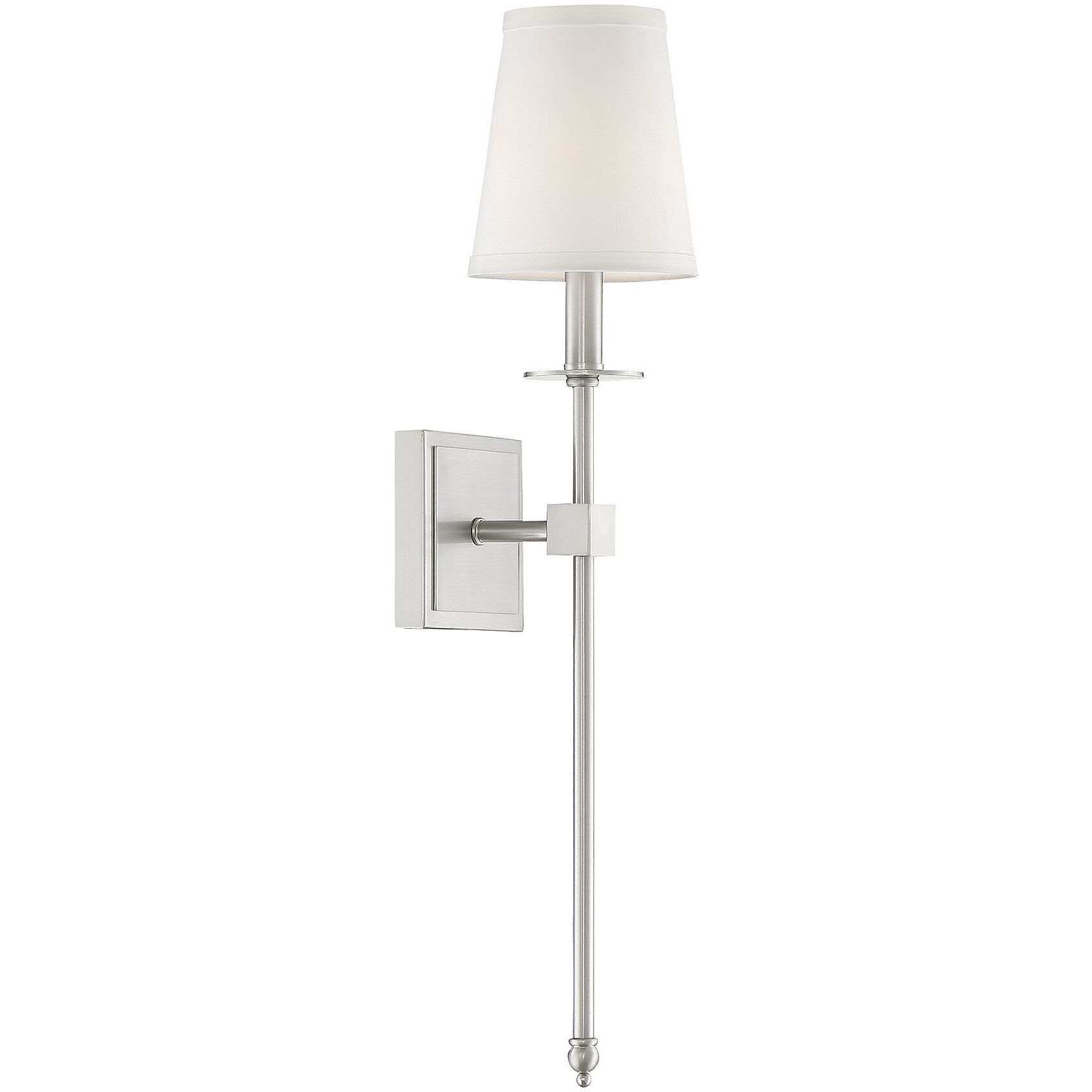 Monroe 1 Light 5 inch Satin Nickel Wall Sconce Wall Light, Essentials