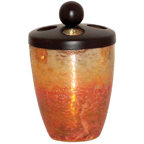 Mission Rustic with Brown Toothbrush Holder