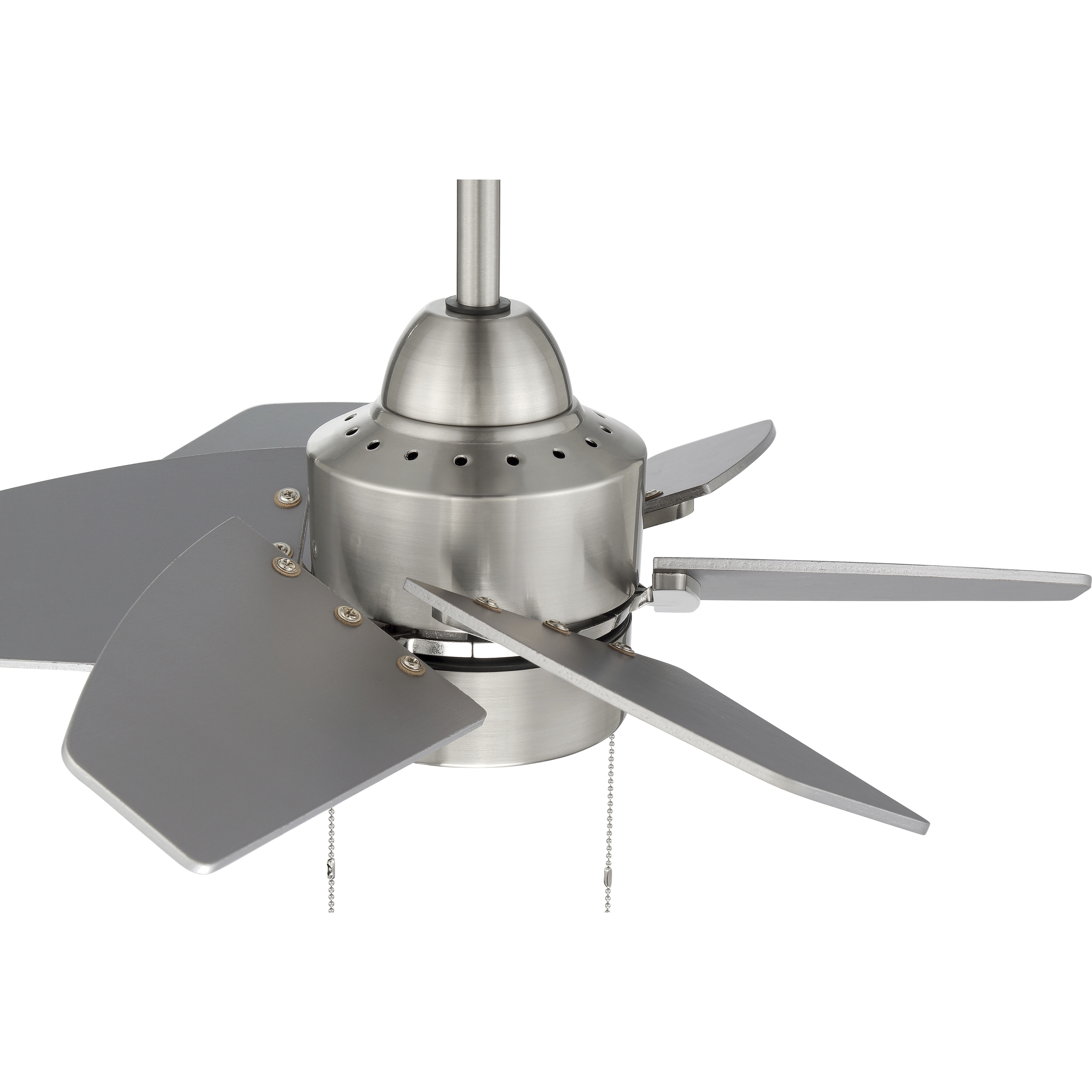 Propel II 24 inch Brushed Polished Nickel with Brushed Nickel/Brushed Nickel Blades Ceiling Fan