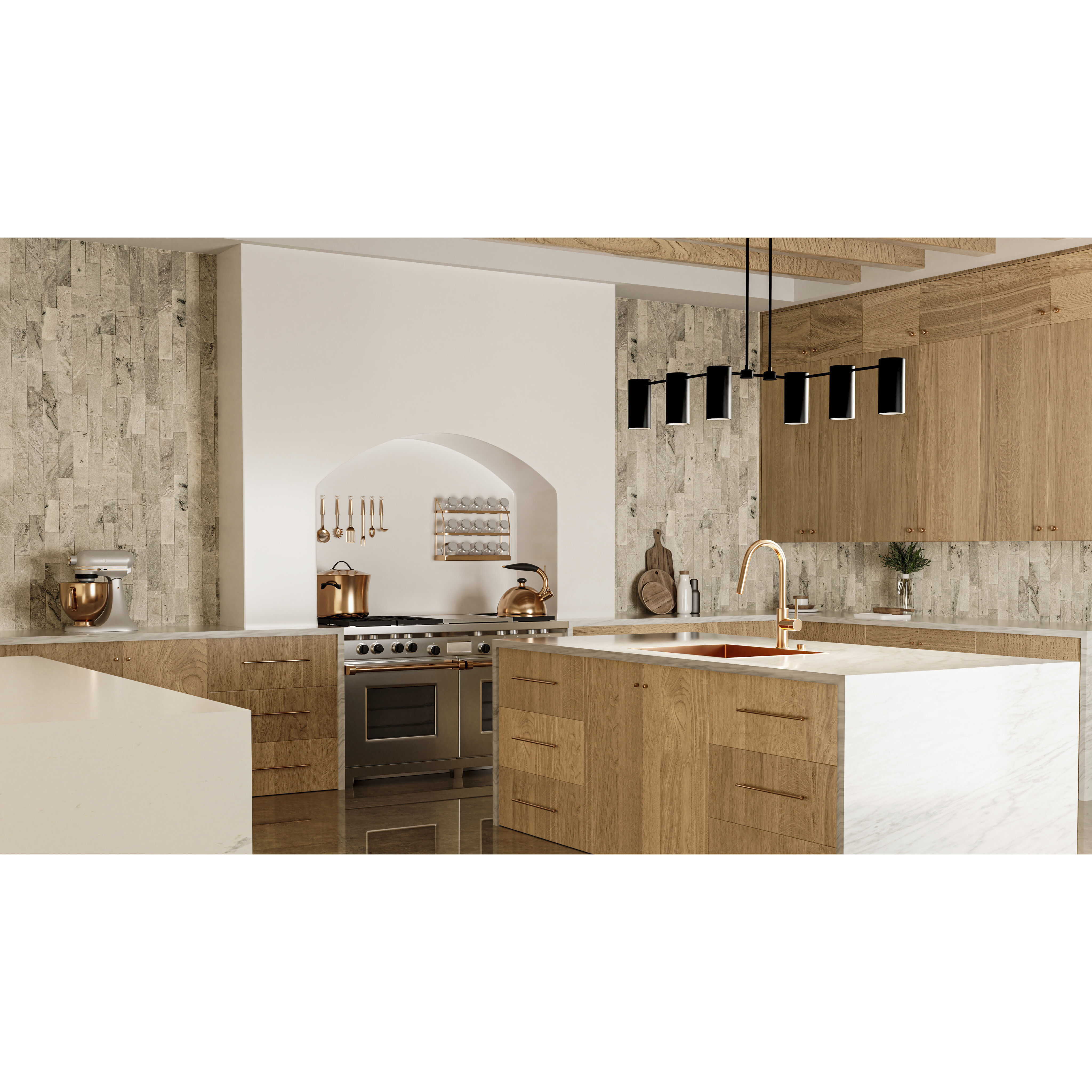 Foreland 6 Light 50 inch Matte Black Linear Chandelier Ceiling Light, Large