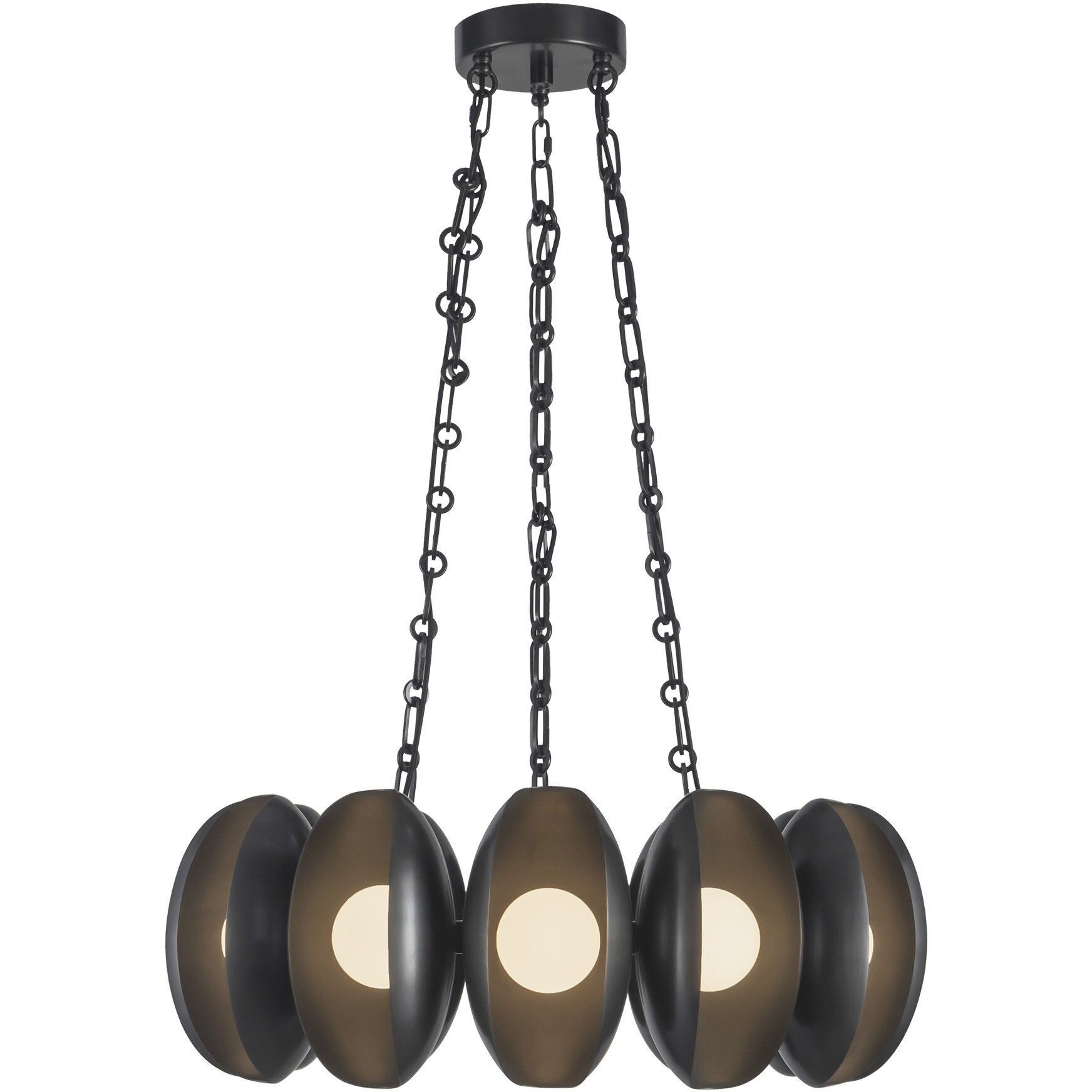 Cortez 24.88 inch Urban Bronze Chandelier Ceiling Light
