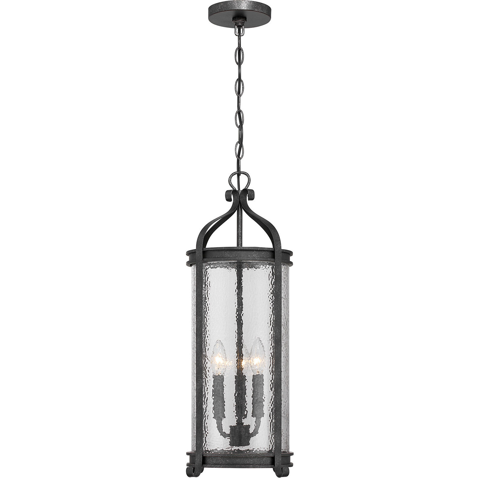 Preston 3 Light 10.5 inch Iron Oxide Outdoor Hanging Lantern