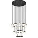 Renaud LED 40.75 inch Matte Black Chandelier Ceiling Light