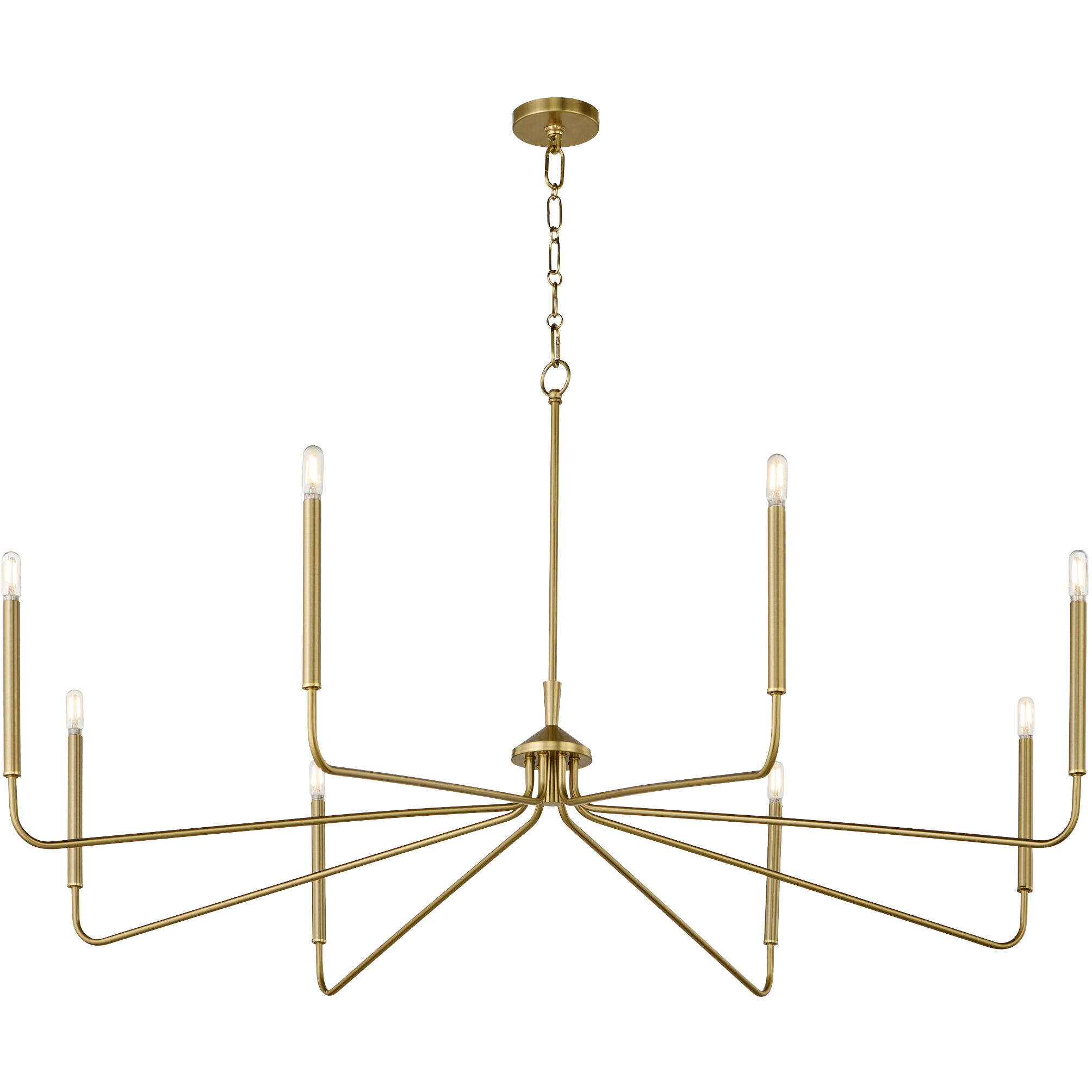 Providence 8 Light 15.25 inch Aged Brass Chandelier Ceiling Light