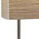 Sahara 72 inch 60.00 watt Brushed Steel and Walnut Rubberwood Floor Lamp Portable Light