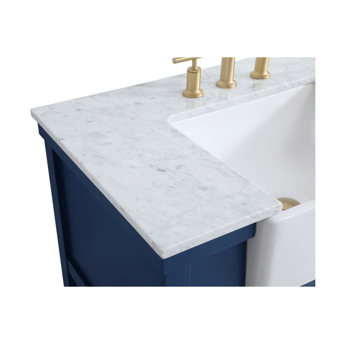 Clement 36 X 22 X 34 inch Blue Bathroom Vanity Cabinet