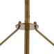 Faramond 10 Light 35 inch Vintage Brass and Hammered Smoke Slump Glass Chandelier Ceiling Light