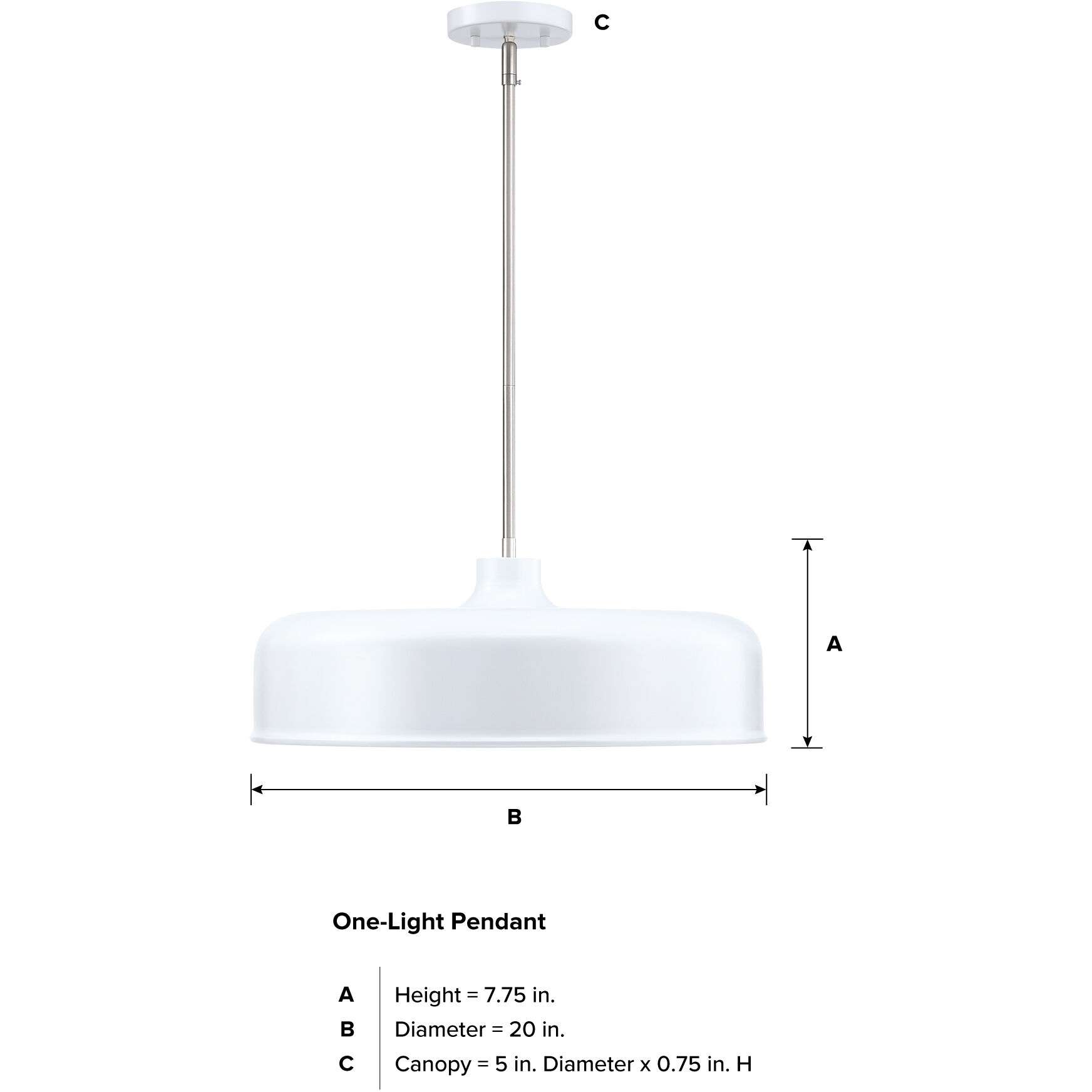 Forbidden Springs LED 20 inch Matte White Down Pendant Ceiling Light