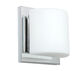 Paolo 1 Light 5 inch Chrome ADA Mini Sconce Wall Light in Halogen, Opal Matte Glass