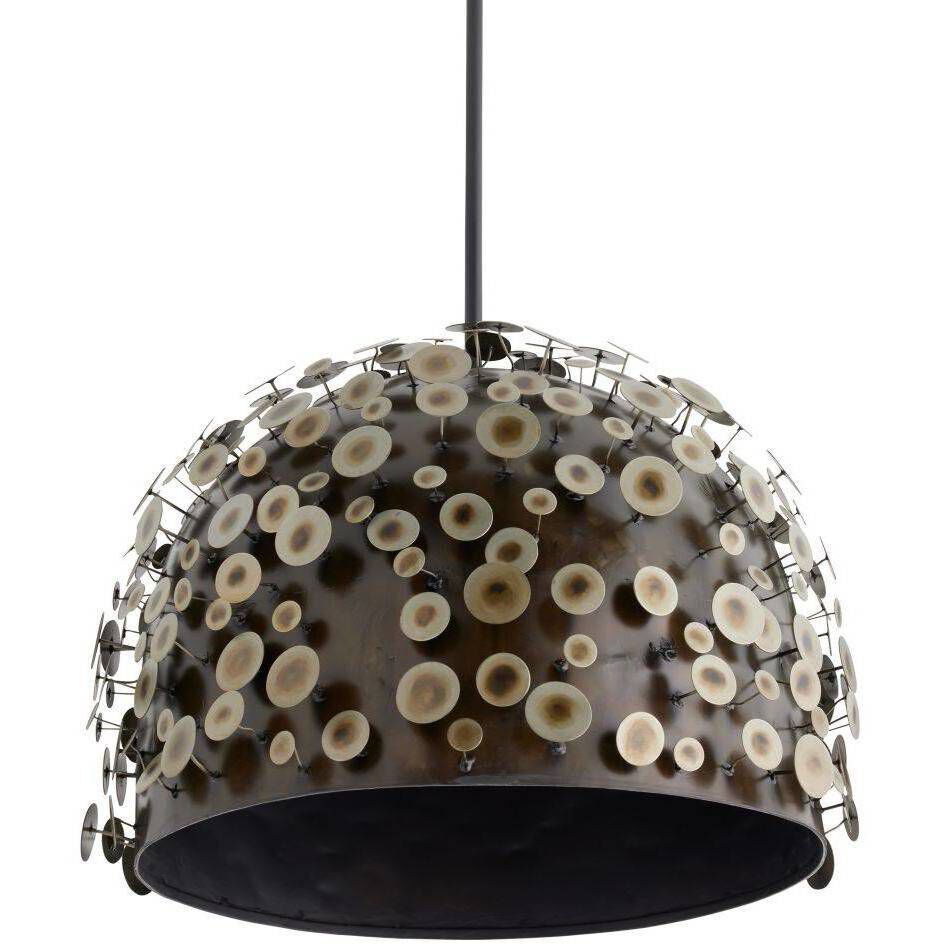 Rizzo 1 Light 26 inch Burnt Iron and Bronze Pendant Ceiling Light