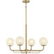 Whitehall 4 Light 30 inch Legacy Brass Chandelier Ceiling Light