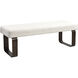 Sander Aged Bronze with White Bench