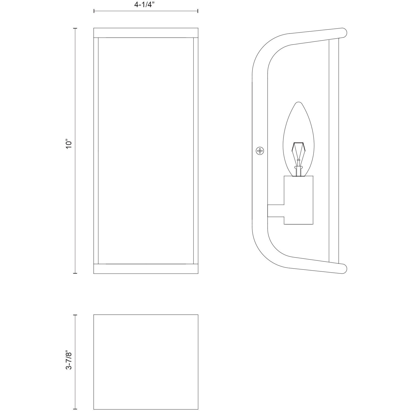 Abbott Wall/Vanity Light Wall Light in Vintage Brass