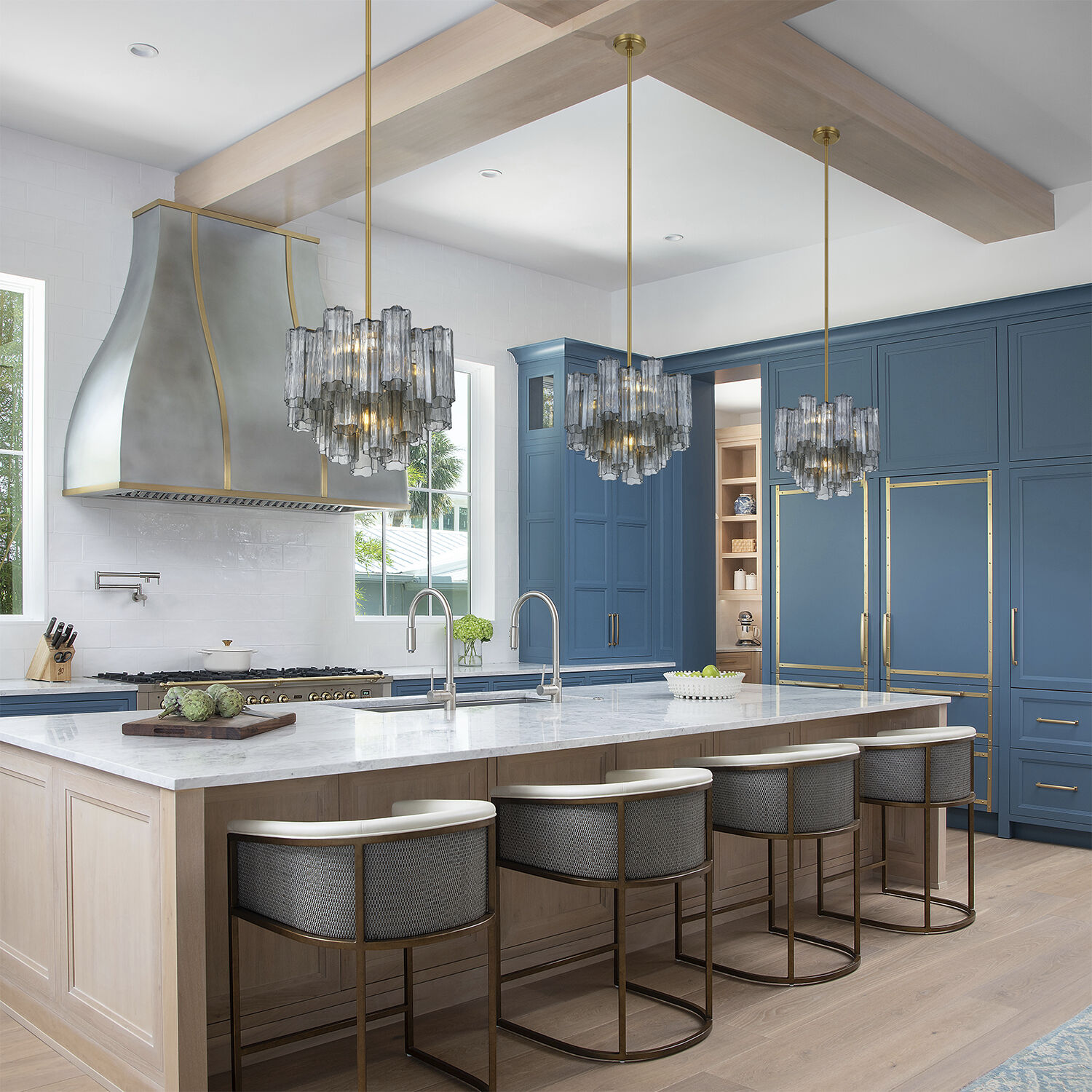 Addis 4 Light 17.75 inch Aged Brass Mini Chandelier Ceiling Light in Smoke