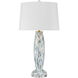 Motte 31.75 inch 150 watt White and Green and Pale Pink and Clear Table Lamp Portable Light