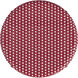 Tobias Rattan Round 24" Counter Stool in Red and White Dot