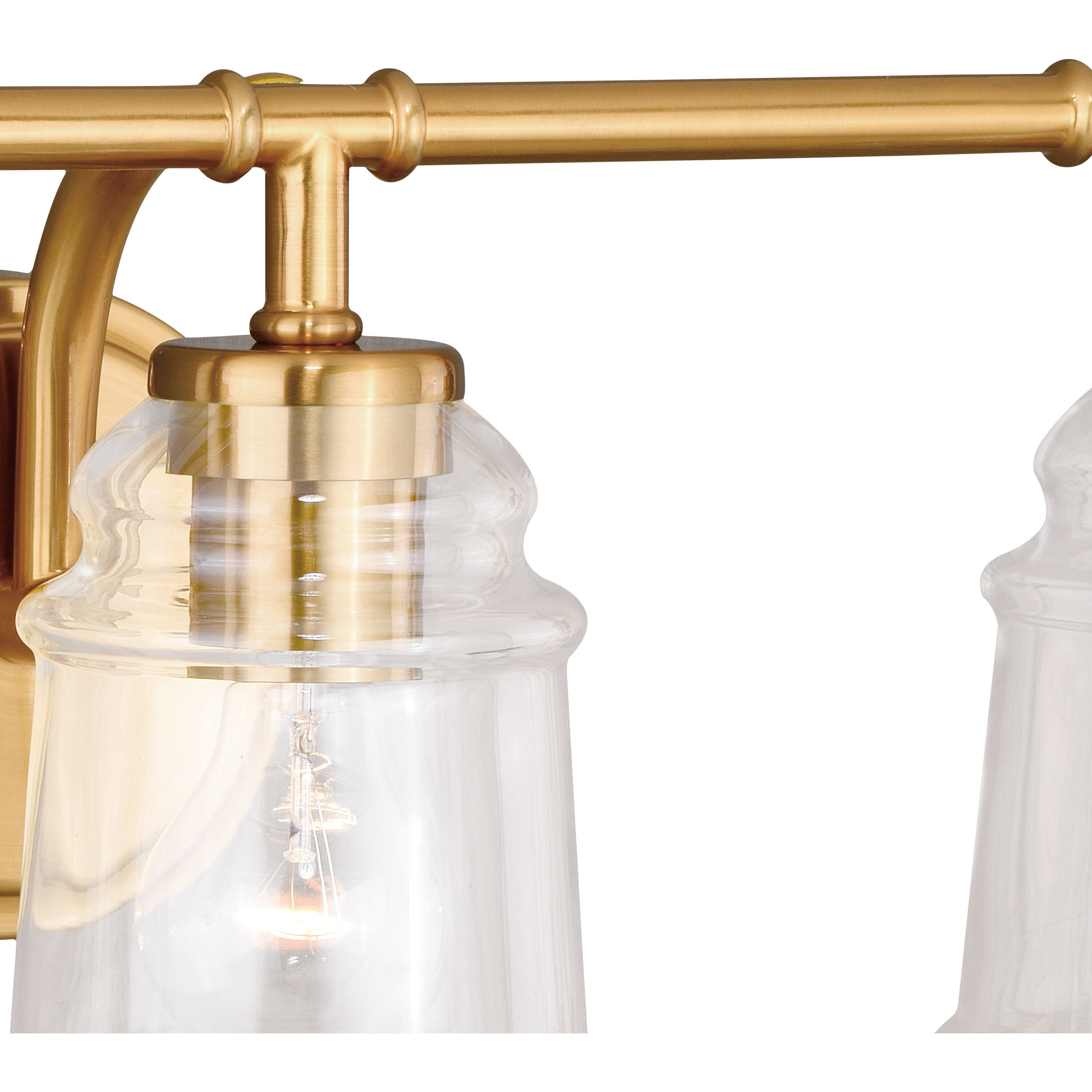 Toledo LED 22 inch Natural Brass Bathroom Light Wall Light