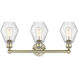 Cindyrella 3 Light 24 inch Antique Brass Bath Vanity Light Wall Light in Seedy
