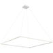 Piazza 59 inch White Pendant Ceiling Light