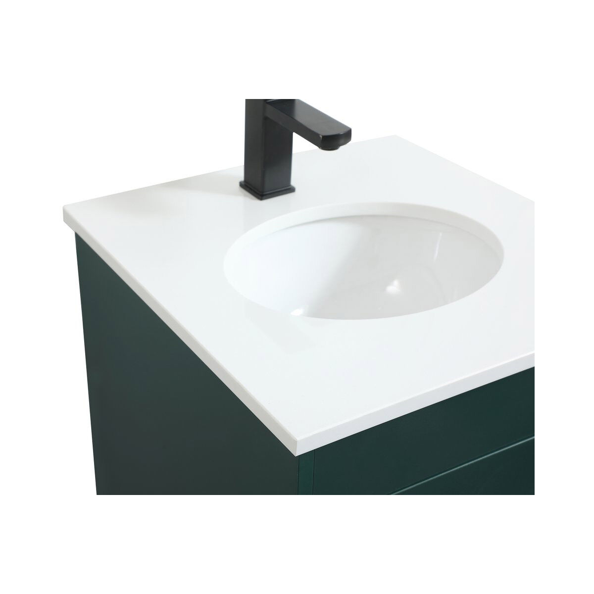 Eugene 19 X 18 X 33.5 inch Green Vanity Sink Set