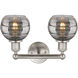 Edison Rochester 2 Light 14.88 inch Brushed Satin Nickel Bath Vanity Light Wall Light
