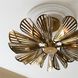 Francesca 12 Light 20 inch Vintage Brass Flush Mount Ceiling Light