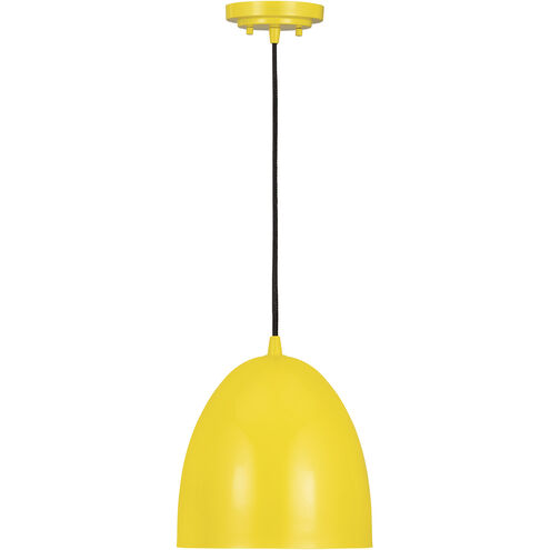 Z-Studio 1 Light 9.5 inch Yellow Pendant Ceiling Light